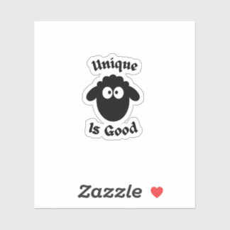 Black sheep: Unique is good Sticker
