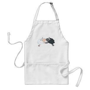 Black Sheep White Sheep Adult Apron