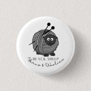 Black Sheep Yarns & Woolies Collectible Pin