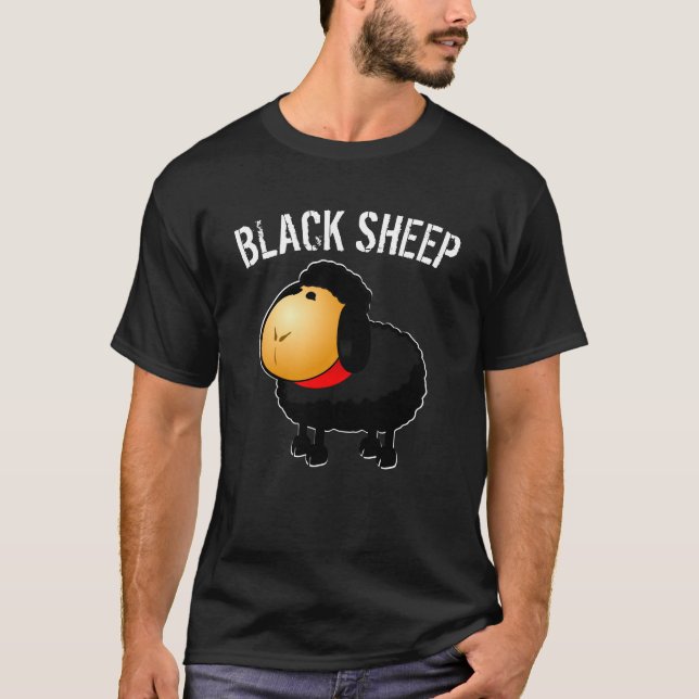 Black Sheep... Yet Loved Funny Custom T-Shirt (Front)