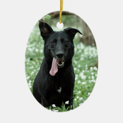 Black Shepherd Ornament