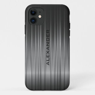 Black Shiny Carbon Fiber Look iPhone 11 Case