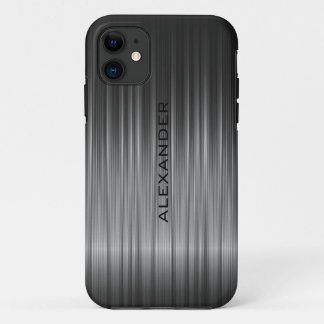 Black Shiny Carbon Fiber Look iPhone 11 Case