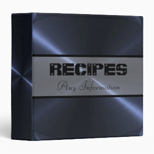 Black Shiny Stainless Steel Metal Binder