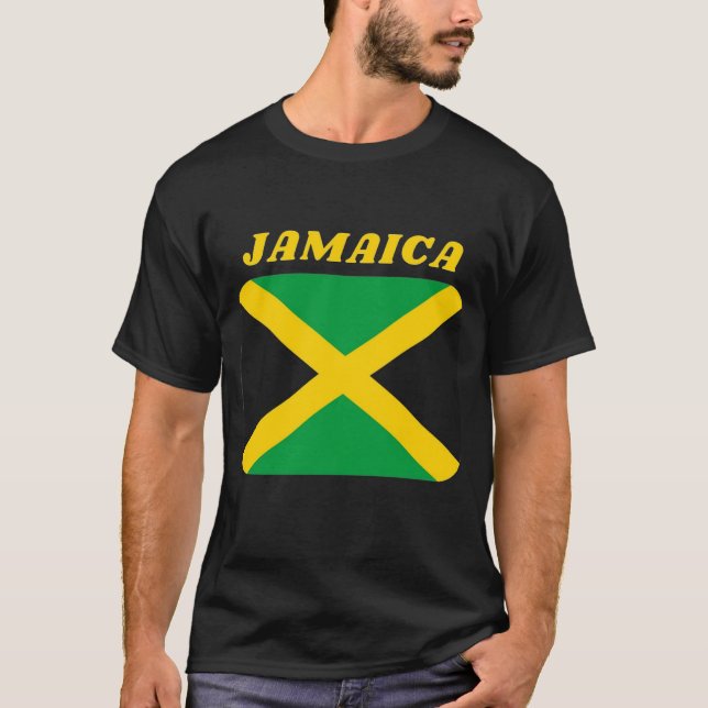Black Short sleeve Jamaica T-Shirt (Front)