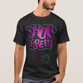 Black Shots Fired Funny T-Shirt