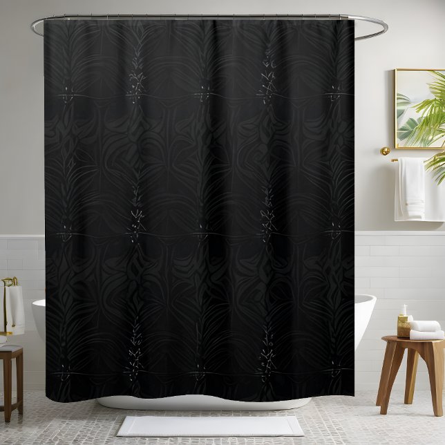 Black Shower Curtain Style 3 (Creator Uploaded)