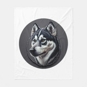 Black Siberian Fleece Blanket