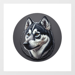 Black Siberian Wall Decal