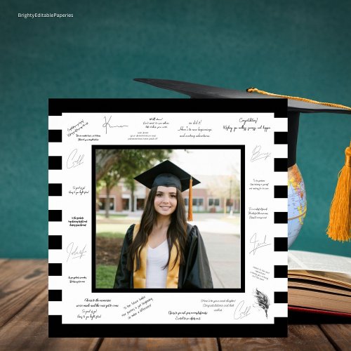 Black Signatures Memories Autograph Graduation
