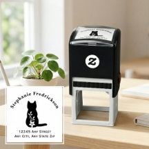 Black Silhouette Cat Floral Pet Lover