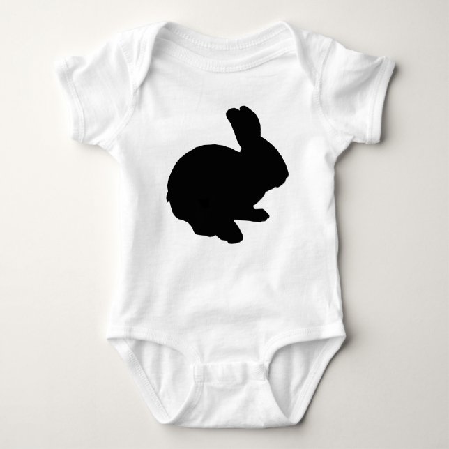 Black Silhouette Easter Bunny Creeper (Front)