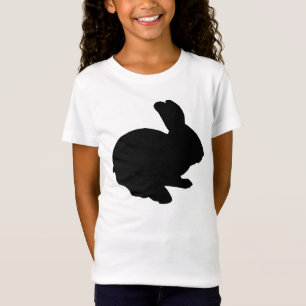Black Silhouette Easter Bunny Shirt