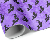 Spiderweb on Purple Halloween Craft or Gift Wrapping Paper