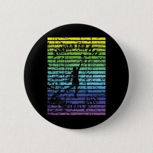 Black Silhouette Of A Basketball Player Against Th Button