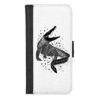 Black Silhouette Of a Crocodile
