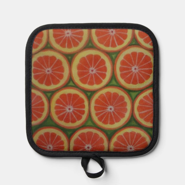 Black Silicone Heat Protection, Pot Holder Only (Front)