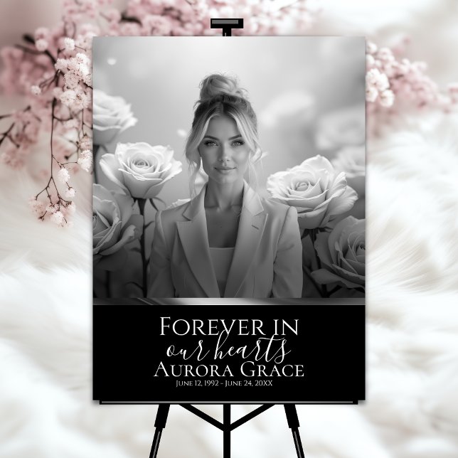 Black Silver Band Memorial Poster greyscale (Creator Uploaded)