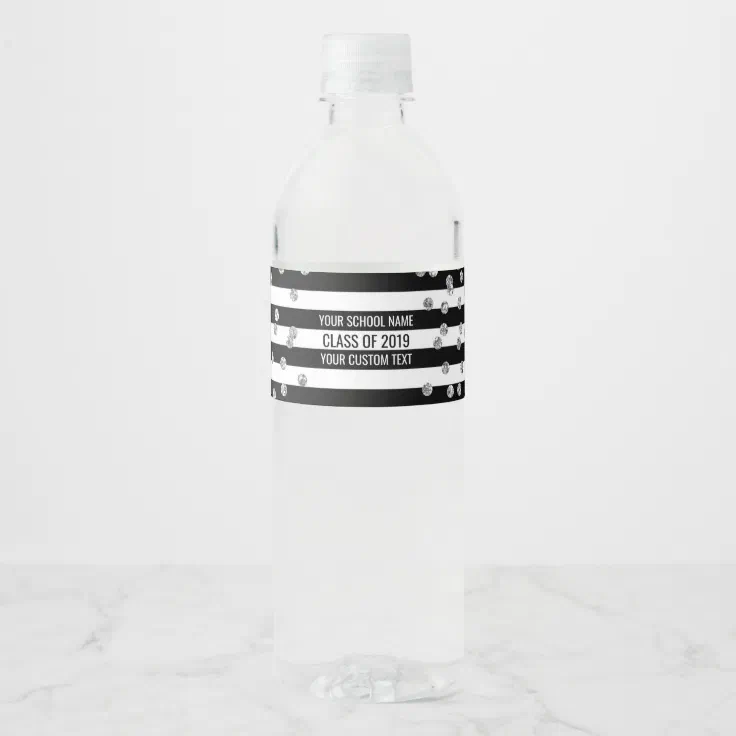 Class of 2019 water bottle labels