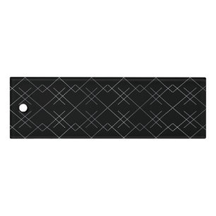 Black-silver, cool, elegant, simple modern pattern ruler