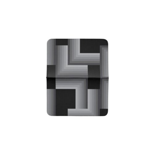 Black silver cool unique trendy square shapes card holder