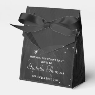 Black & Silver Disco Ball & Heels Favor box