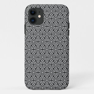 Black Silver Geometry Pattern iPhone 5 Case