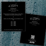 black silver luxury auto detailing car cleaning flyer r z2h73e 152