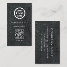 Black  Silver Professional Design Modern QR Code