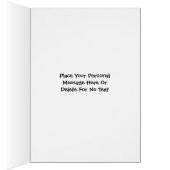 Black Silver Rays Design Your Photo Card (Inside (Right))