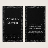 Black / SIlver Speckled Border (Front & Back)