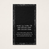 Black / SIlver Speckled Border (Back)