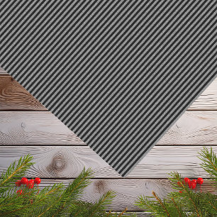 Black Silver Stripe Modern Minimal Boho Holiday Tissue Paper
