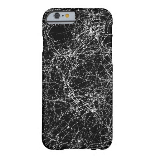 Black  Silvery Spider Webs Chic Halloween Barely There iPhone 6 Case