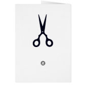 Black Simple Hair Scissors (Barber / Hairdresser) (Back)