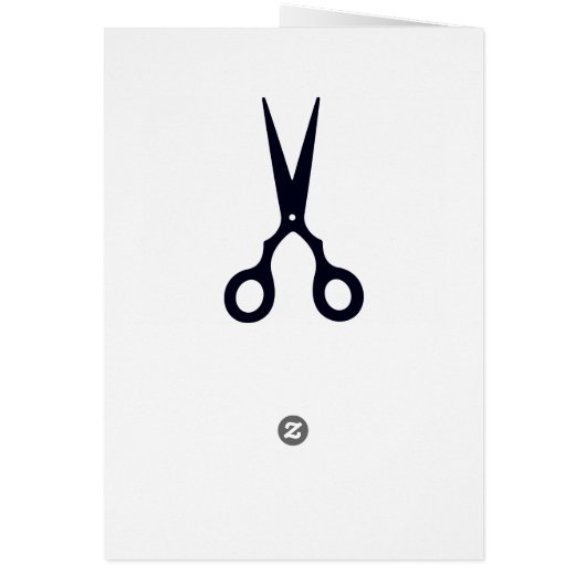 Black Simple Hair Scissors (Barber / Hairdresser) (Back)