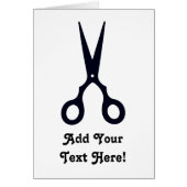 Black Simple Hair Scissors (Barber / Hairdresser) (Front)