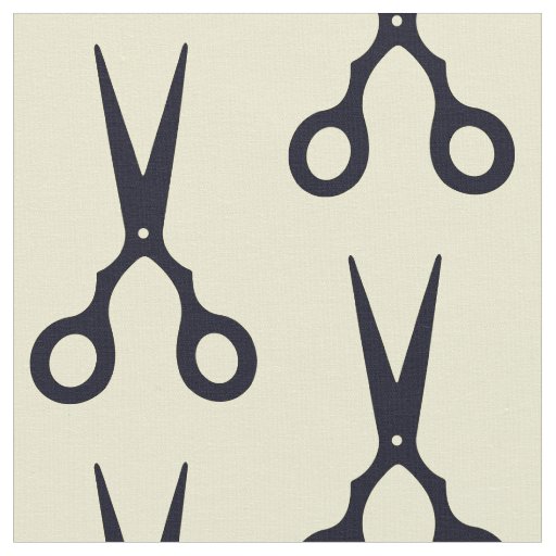 Black Simple Hair Scissors (Barber / Hairdresser) Fabric
