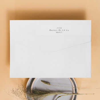 Black Simple Plain Modern Wedding Wrap Around Label by PhrosneRasDesign at Zazzle