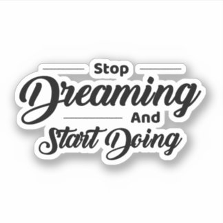 Black Simple Quotes  Sticker