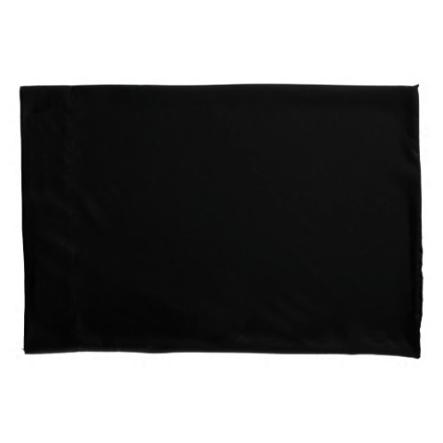Black Single Pillow Case Standard Size Pillow Case