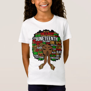 Black Sista Gal Melanin Woman Juneteenth Queen T-Shirt