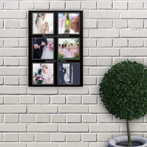 Black Six Photo Wedding Day Photos Keepsake Wall Acrylic Print