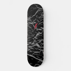 Black Skateboard - Black crumpled Skateboard