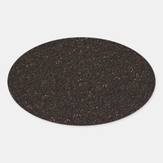 Black Skateboard Griptape Oval Sticker