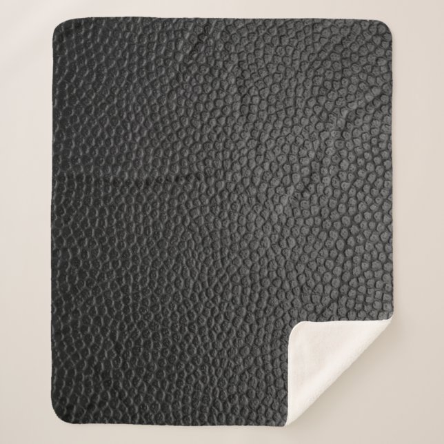 Black skin skin texture skin sherpa blanket (Front)