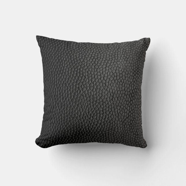 Black skin skin texture skin throw pillow (Front)