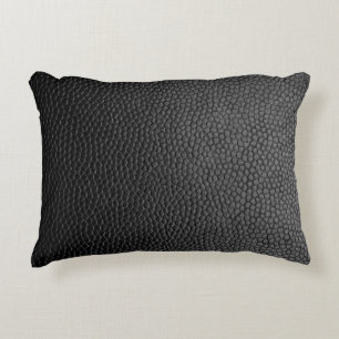 Black skin texture skin accent pillow