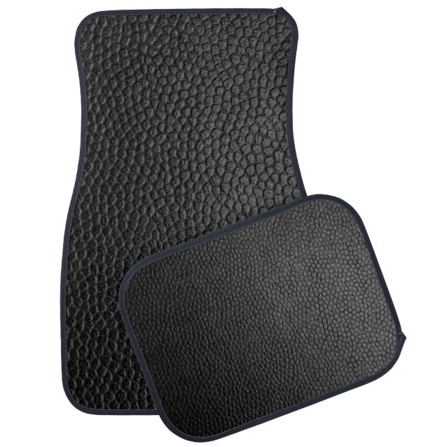 Black skin texture skin car floor mat (Set)