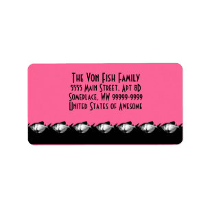 Black Skirt Tetra Fish Label